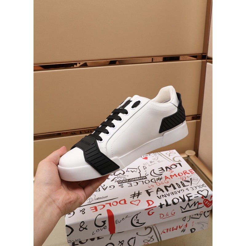 Giày thể thao/sneaker nam Dolce&Gbbana D&G da thật cao cấp thiết kế độc đáo phong cách cá tính