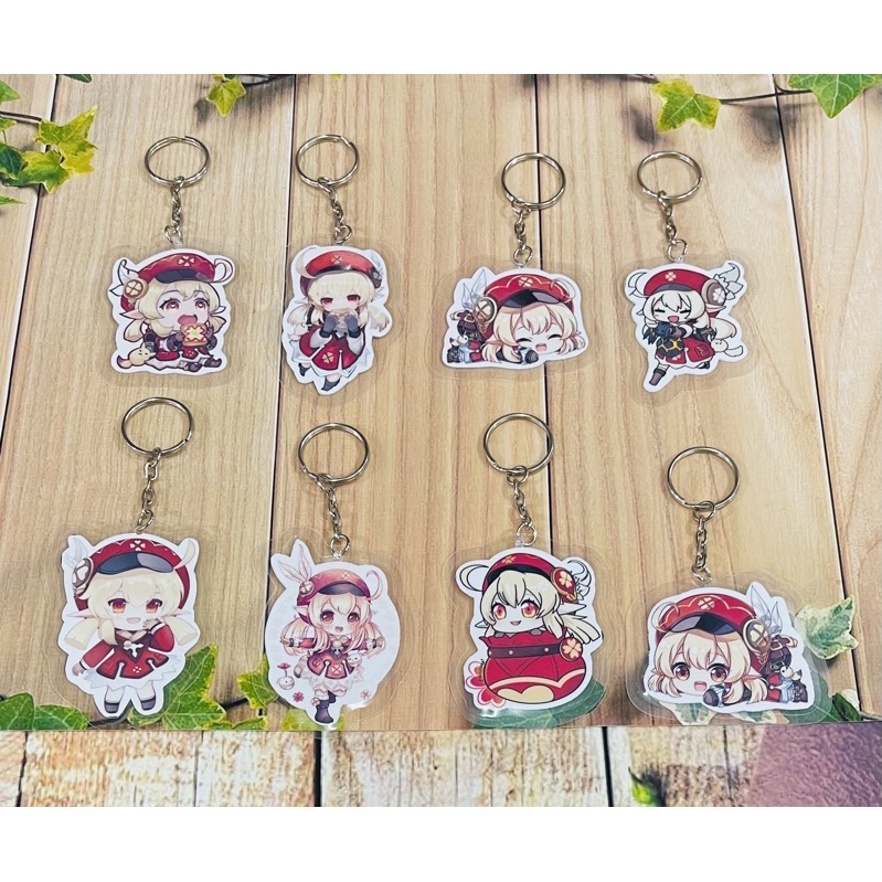 set 3-8 cái klee genshin impact/ móc khoá anime genshin impact Klee