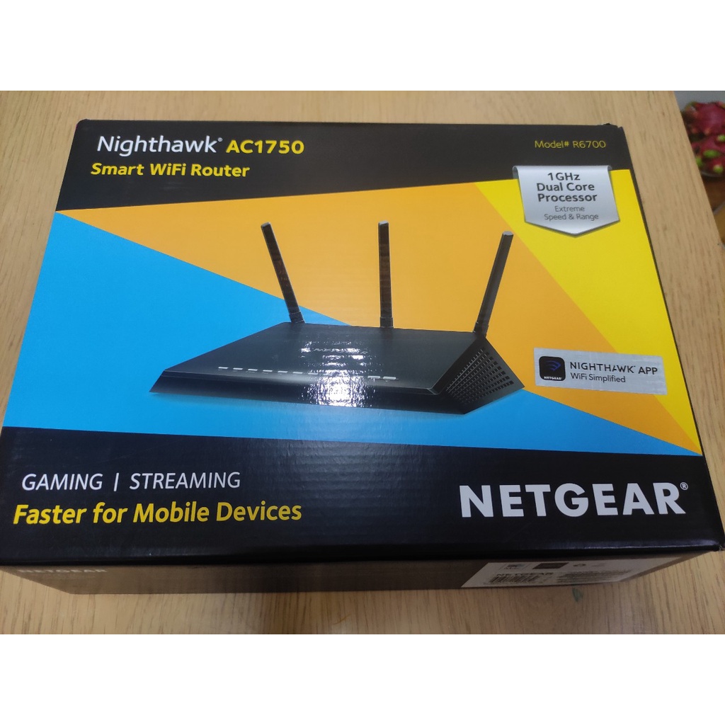 Bộ phát WIFI NETGEAR NIGHTHAWK R6700 V3 AC1750 DUAL BAND WIFI ROUTER