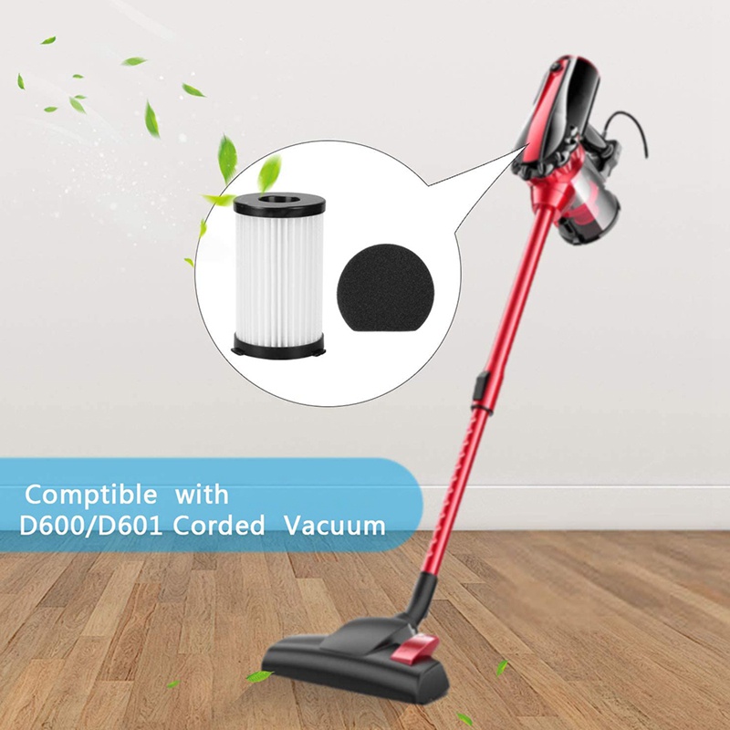 Bộ Lọc Hepa Và Mút Thay Thế Cho Máy Hút Bụi MooSoo D600 D601