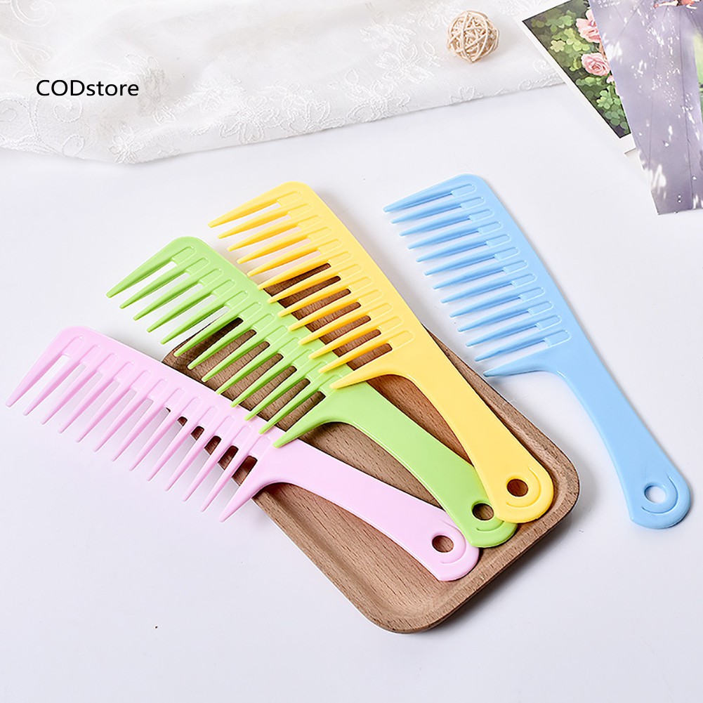 Set 2 Lược Răng Thưa Tạo Kiểu Tóc Xoăn Dài Gợn Sóng