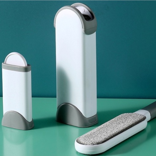 BỘ CÂY LĂN CHẢI LÔNG CHÓ MÈO (1 CÂY TO+1 CÂY MINI BỎ TÚI)