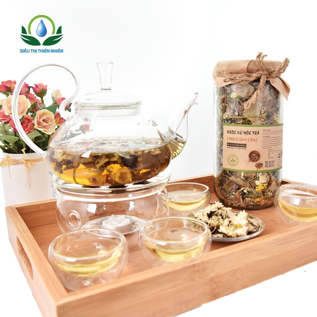 Trà giảm cân hạ mỡ máu Mộc Sắc gói 200g - Ngọc nữ mộc trà của siêu thị thiên nhiên | BigBuy360 - bigbuy360.vn