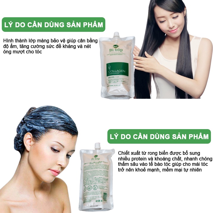 Hấp Siêu Phục Hồi  COLLAGEN Nhật Bản 1000ml Camy shop68