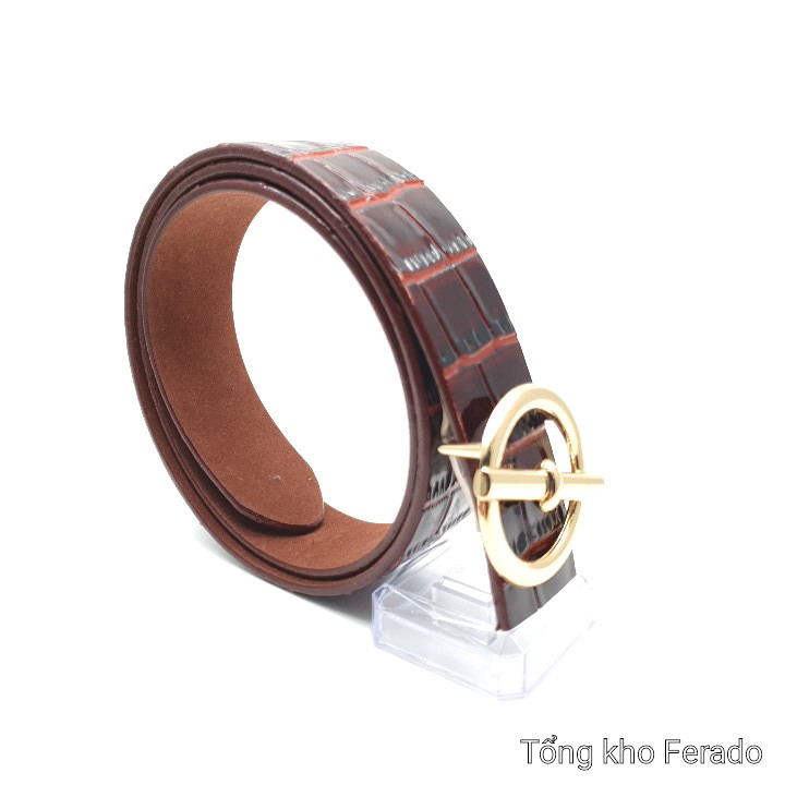 Dây thắt lưng mặt cài tròn