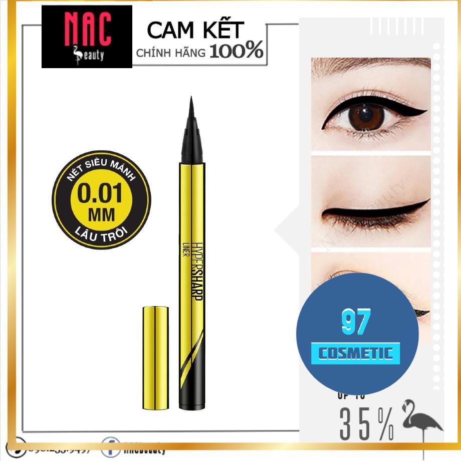 Bút Kẻ Mắt Nước Maybelline Nét Mảnh Hyper Sharp Laser Eyeliner 0.5g - 97 COSMETIC