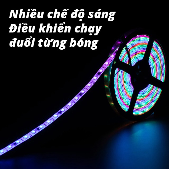 LED Dây Dán Full Color chạy hiệu ứng đẹp mắt -  IC chất lượng cao 1903 và bóng LED 5050 - loại trần 12V | BigBuy360 - bigbuy360.vn