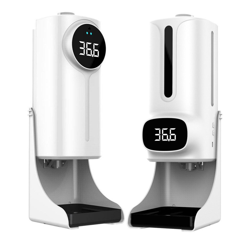 Nhiệt kế hồng ngoại không tiếp xúc K9 Pro Plus / K9 PRO DUAL (đầu dò kép) / cảm biến nhiệt độ tự động / bình đựng xà phòng + bình xịt / đo lường