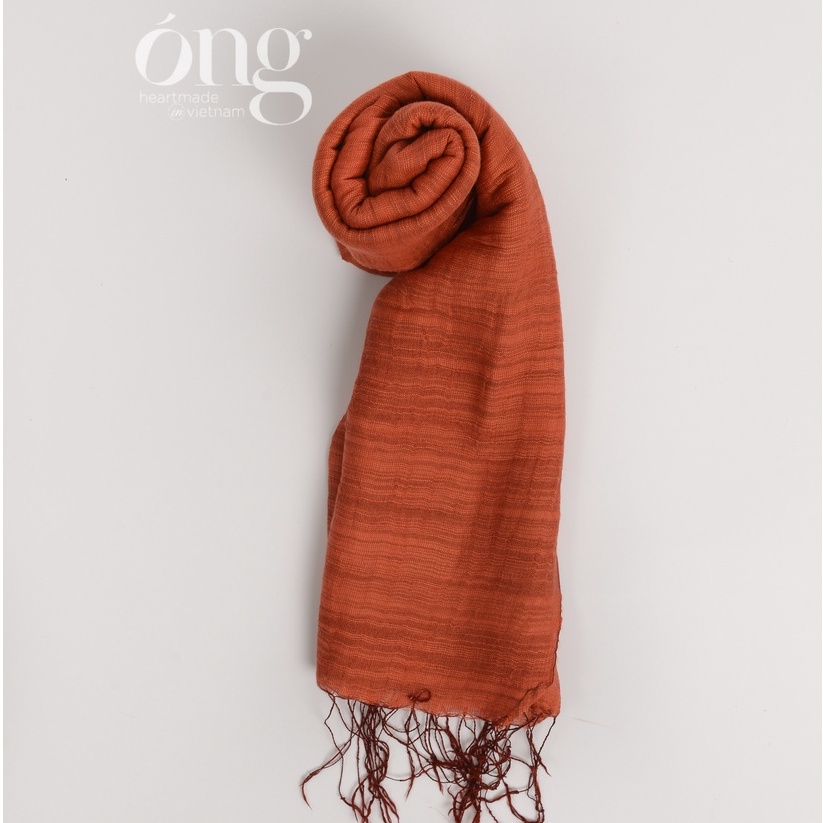 Khăn choàng nữ mềm nhẹ -Óng Silk - 50% Silk 50% Cotton mềm mịn- Màu mới Thu Đông 2022- Nhuộm màu an toàn Không Azo- Viet