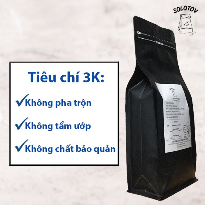 [CÀ PHÊ HẠT RANG MỘC] 100g Cà phê hạt Culi Robusta Arabica rang mộc pha phin pha máy - SoloTov Coffee (Trộn theo tỷ lệ) | BigBuy360 - bigbuy360.vn