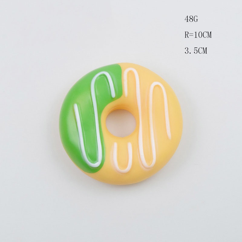 Đồ Chơi Hình Bánh Donut / Kem / hamburger Bằng Cao Su Chống Cắn Siêu Bền Cho Thú Cưng