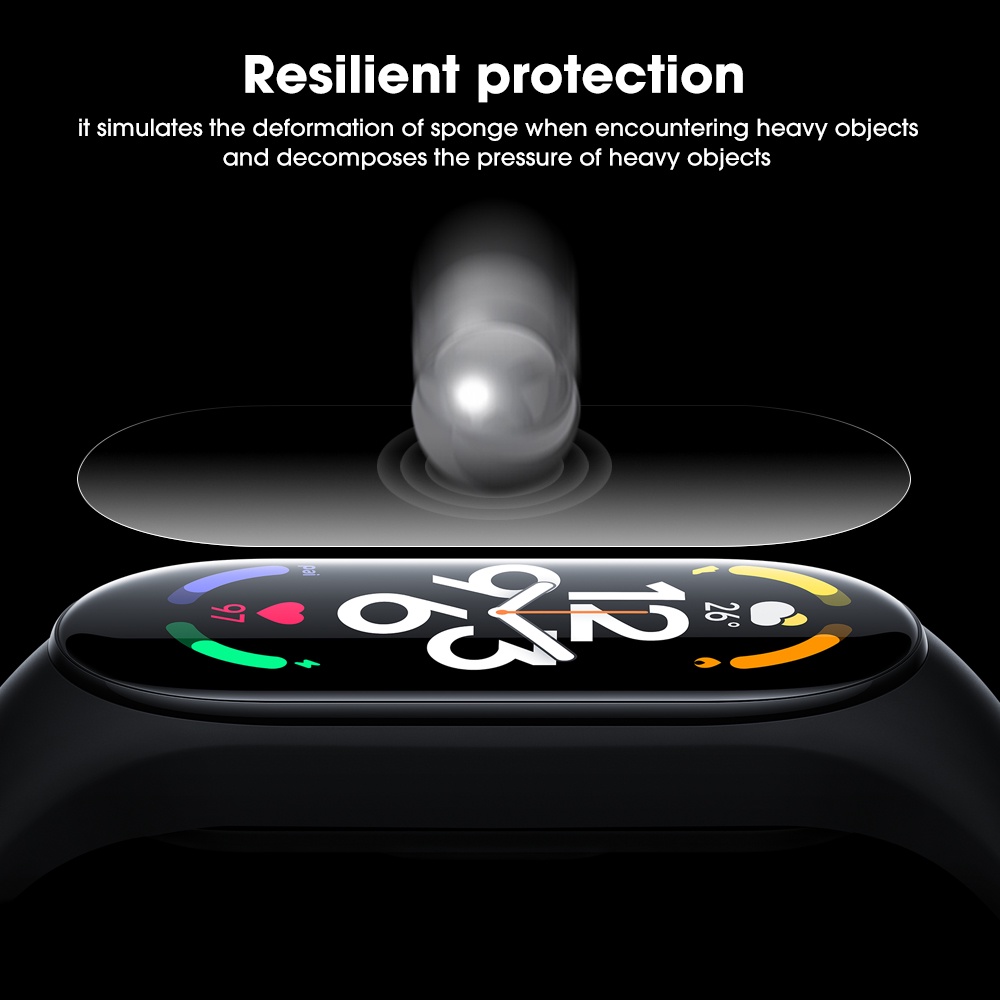 Kính Cường Lực Toàn Màn Hình Bằng TPU Hydrogel Chống Trầy Cho Xiaomi Mi Band 7 / 7NFC / HD