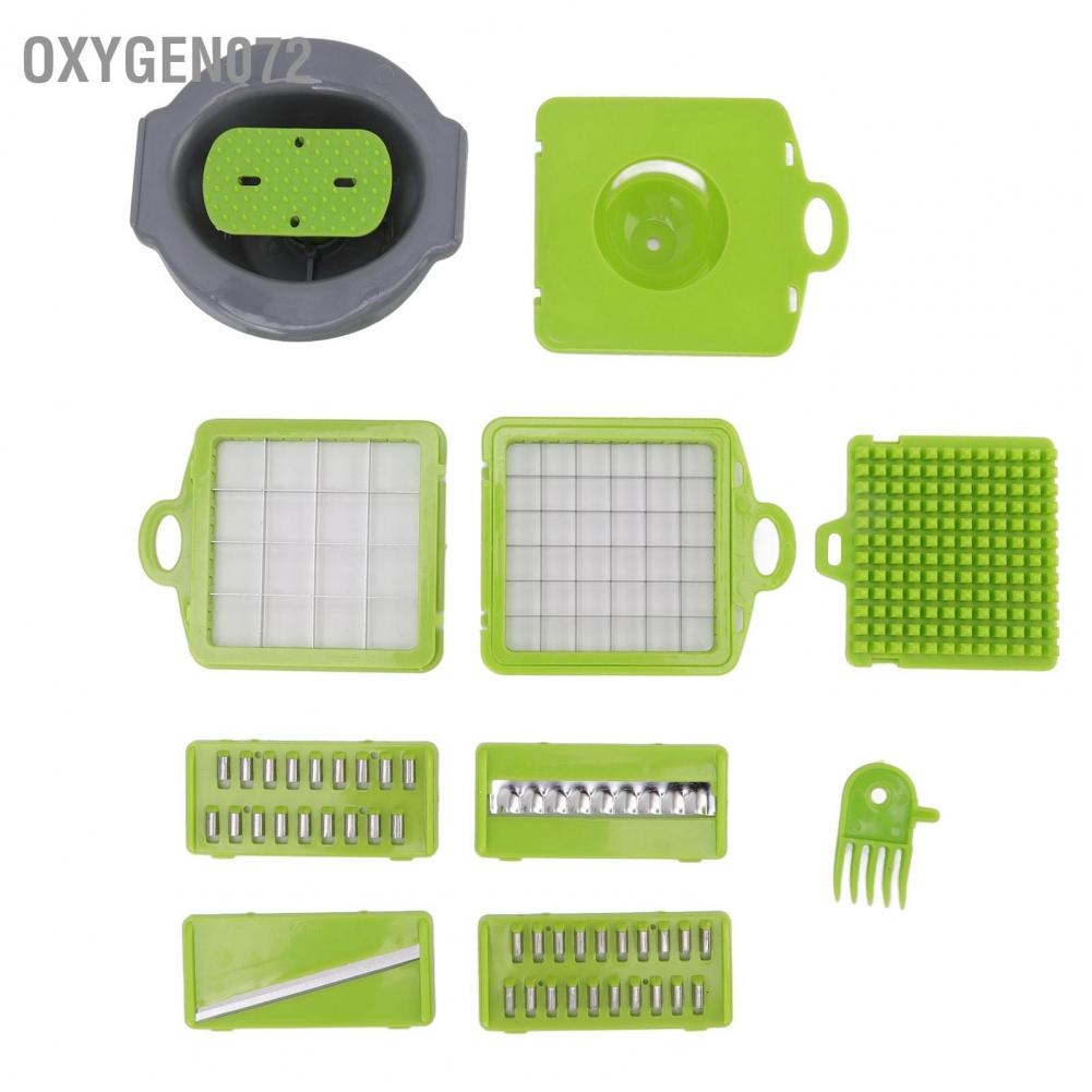 Oxygen072 Oxygen072 Máy cắt rau củ đa chức năng với tách lòng trắng trứng 6 lưỡi xay tỏi thành viên thực phẩm công suất lớn