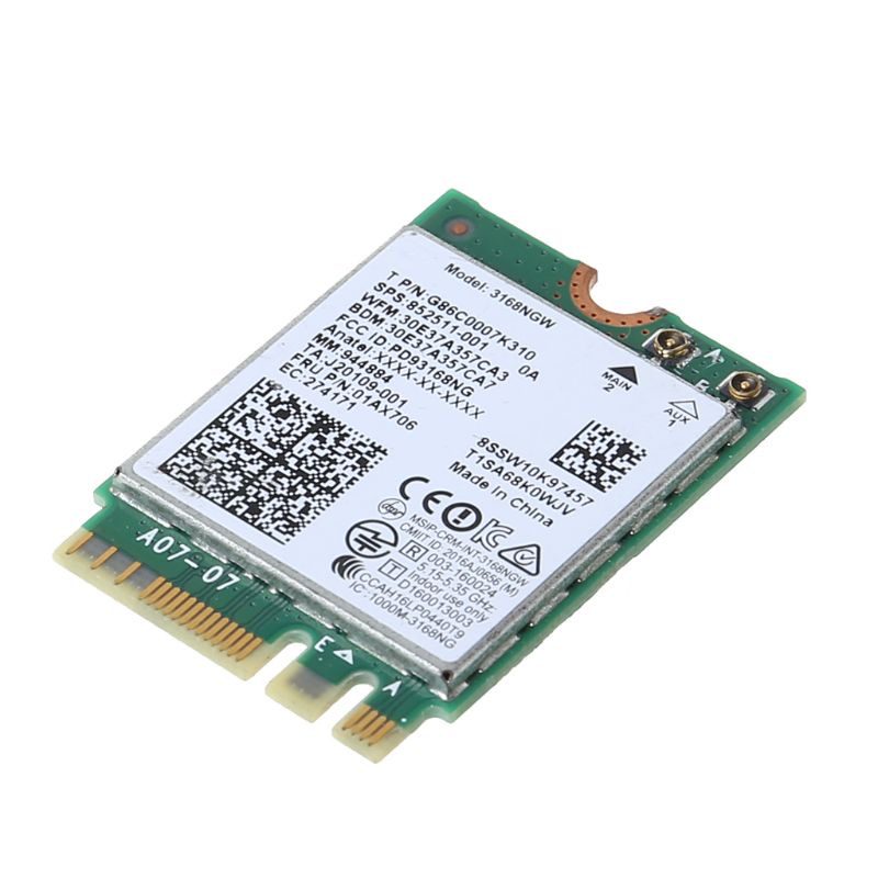 Thẻ Wifi Không Dây BT4 2 Thẻ Cho 3168 AC 3168NGW NGFF for M 2 802 11ac