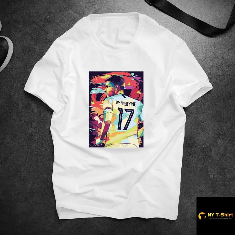 Áo Thun In Hình Kevin De Bruyne Mã 03 - Áo In Hình Cầu Thủ Bóng Đá