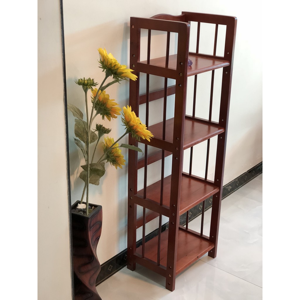 Kệ sách, kệ gỗ để đồ đa năng 4 tầng -Tặng kèm tuột vít 2 đầu đa năng