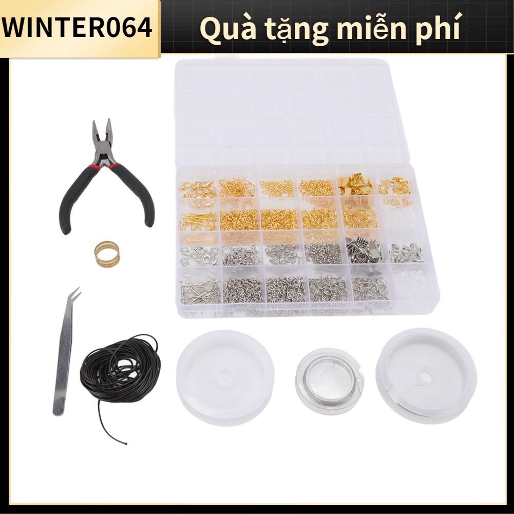 Winter064 1837 cái Bộ Đồ Trang Sức Làm Vòng Tay Cổ Vật Liệu Phụ Kiện Tôm Hùm Móc Khóa Vàng Bạc để Sửa Chữa