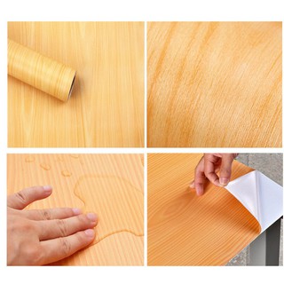 Cuộn 5M PVC giấy dán tường (có sẵn keo dán) - VÁN VÀNG KT019