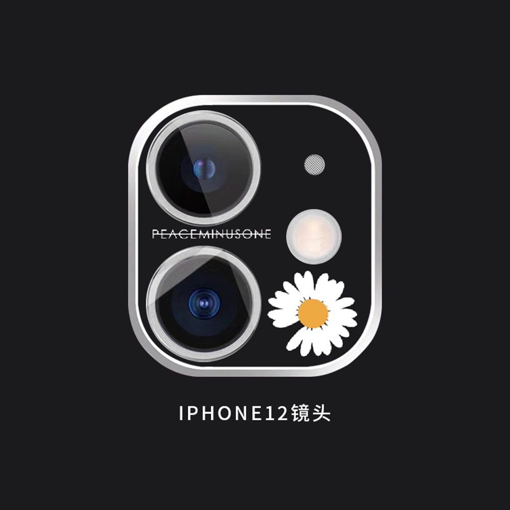 Kính cường lực bảo vệ camera thiết kế hoạt hình sáng tạo dễ thương cho iPhone 11ProMax 12mini 12promax