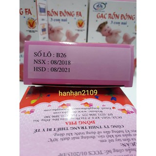Gạc rốn Đông Fa cho bé (hộp 3 cái)