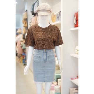 Áo thun nữ cotton da beo 128