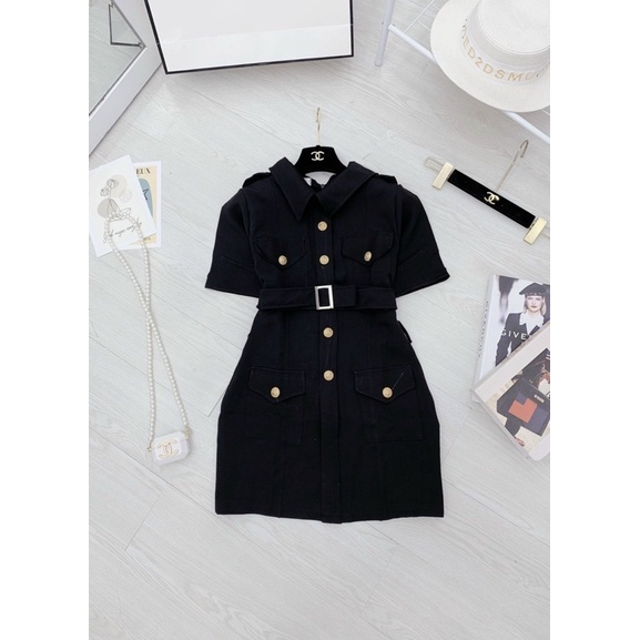 Vest nút kèm đai siêu sang chảnh