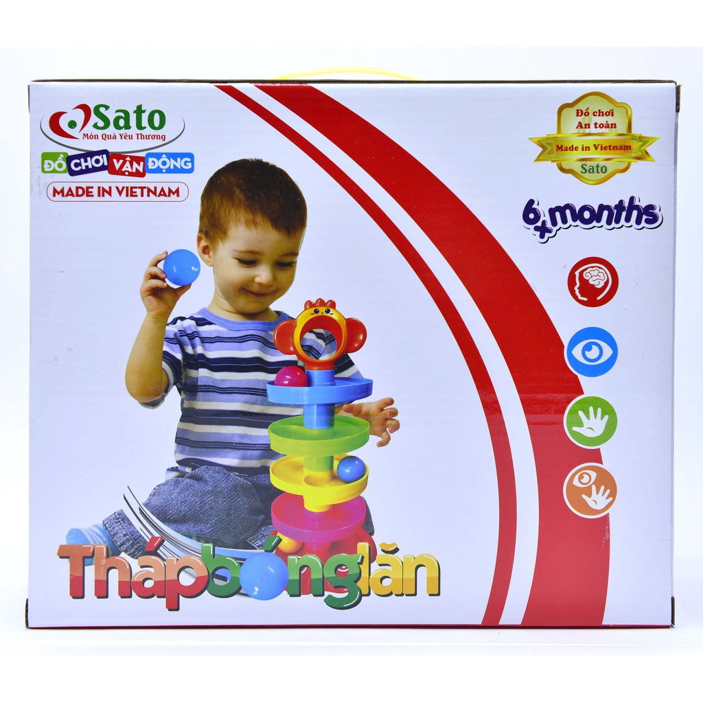 THẢ BÓNG BÉ YÊU_THÁP BÓNG LĂN (SATO 89 ) - Made in Việt Nam