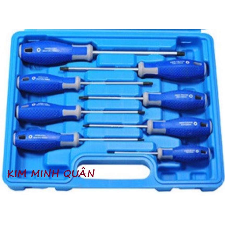 Hộp Tua Vít Bộ 8 Cây Đầu Sao Cao Cấp C0362 CMART