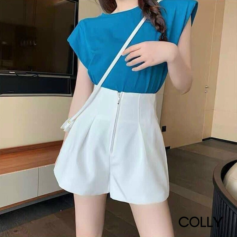 Quần Short Lưng Cao Khóa Kiểu Mới - COLLY