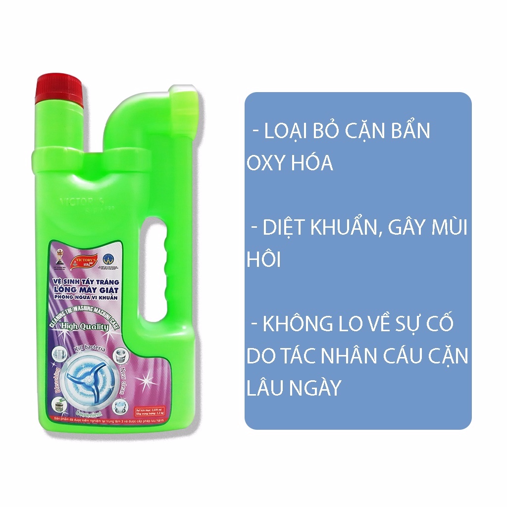 Nước tẩy lồng giặt tẩy rửa vệ sinh sạch máy giặt Sifa 999 1,1kg tẩy sạch vết bẩn NGHIỆN NHÀ