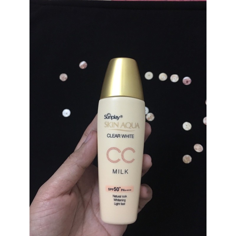 Pass Kem chống nắng nâng tone skin aqua cc milk