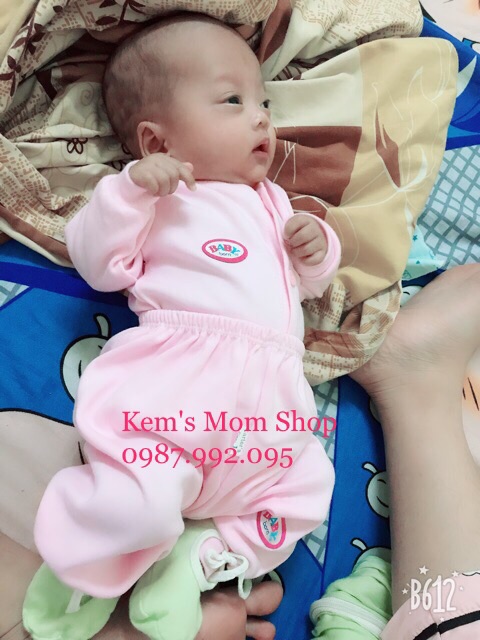 Bộ Quần áo nỉ Baby born dài tay cho bé