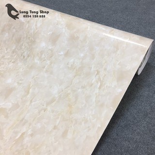 Decal đá hoa cương màu kem - giấy dán tường dán bàn tủ có sẵn keo ( khổ 1,2m )