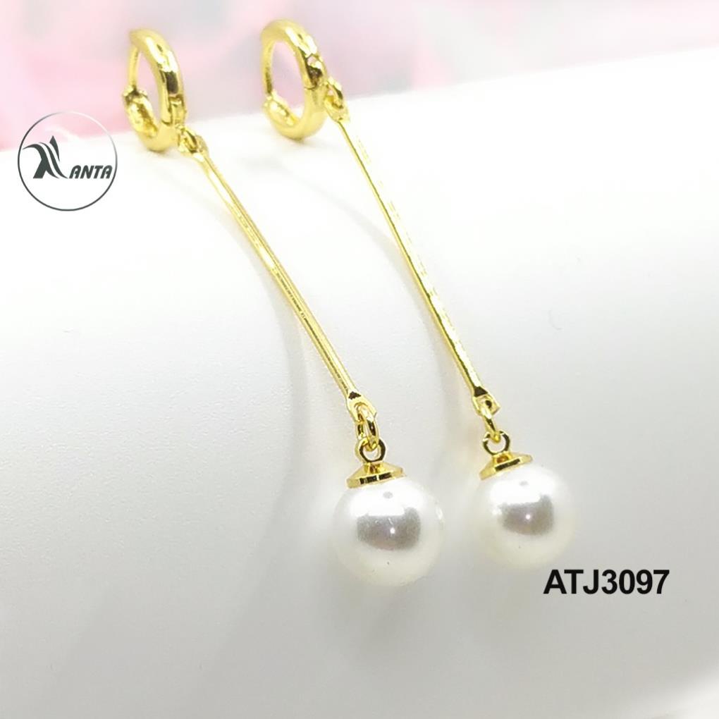 Bông tai bạc 925 Dáng dài nhỏ nhắn xinh xắn ANTA Jewelry ATJ3097