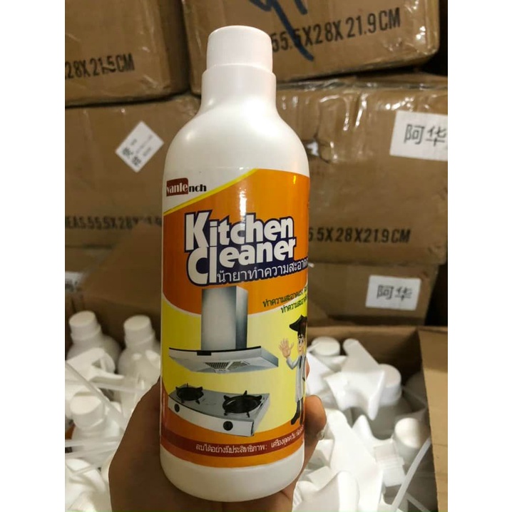 Chai xịt tẩy bếp đa năng KITCHEN CLEANER AIBO PLUS THÁI LAN 500ml siêu tiện dụng