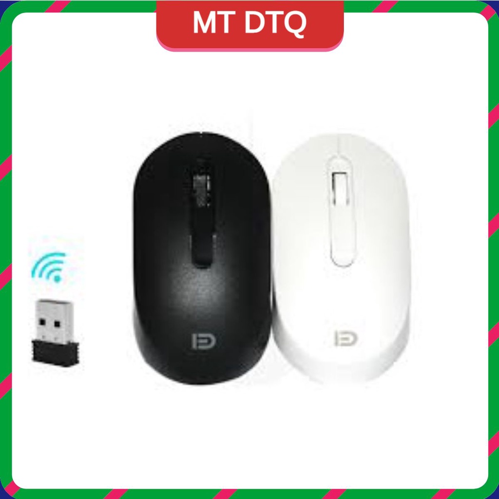 Chuột không dây E703I, Chuột cơ bản 2.4G USB Dongle, 1500DPI, Quang học, Chế độ ngủ tự động đen, trắng