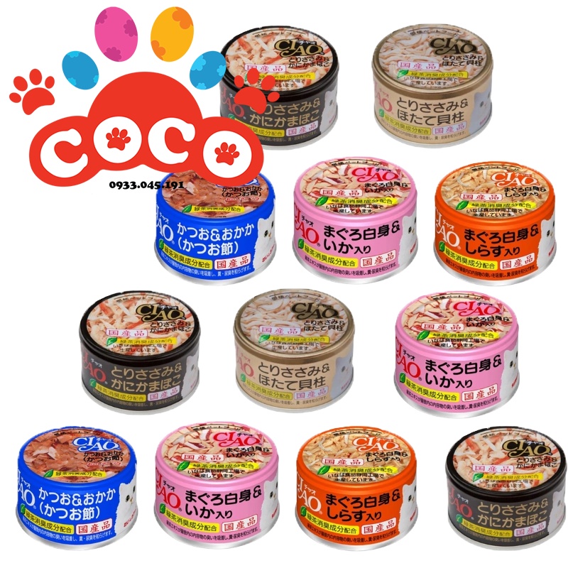 Pate Ciao Nhập khẩu Thái Lan cho mèo - Hộp 85gr – Nhiều Vị