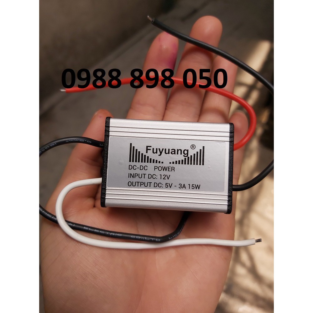 bộ hạ điện dc 12v xuống dc 5v 3a 15w loại tốt