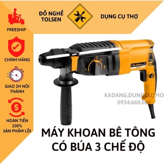 Máy khoan bê tông 3 chức năng 800w 26mm sds-plus industrial hammer drill machine tolsen 79510