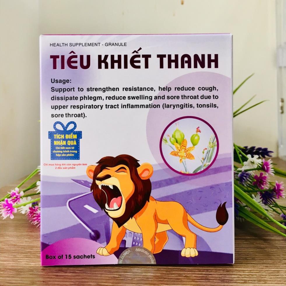 ✅ (CHÍNH HÃNG ) Cốm Tiêu Khiết Thanh - Ngăn ngừa và làm giảm triệu chứng viêm đường hô hấp (Hộp 15 gói)