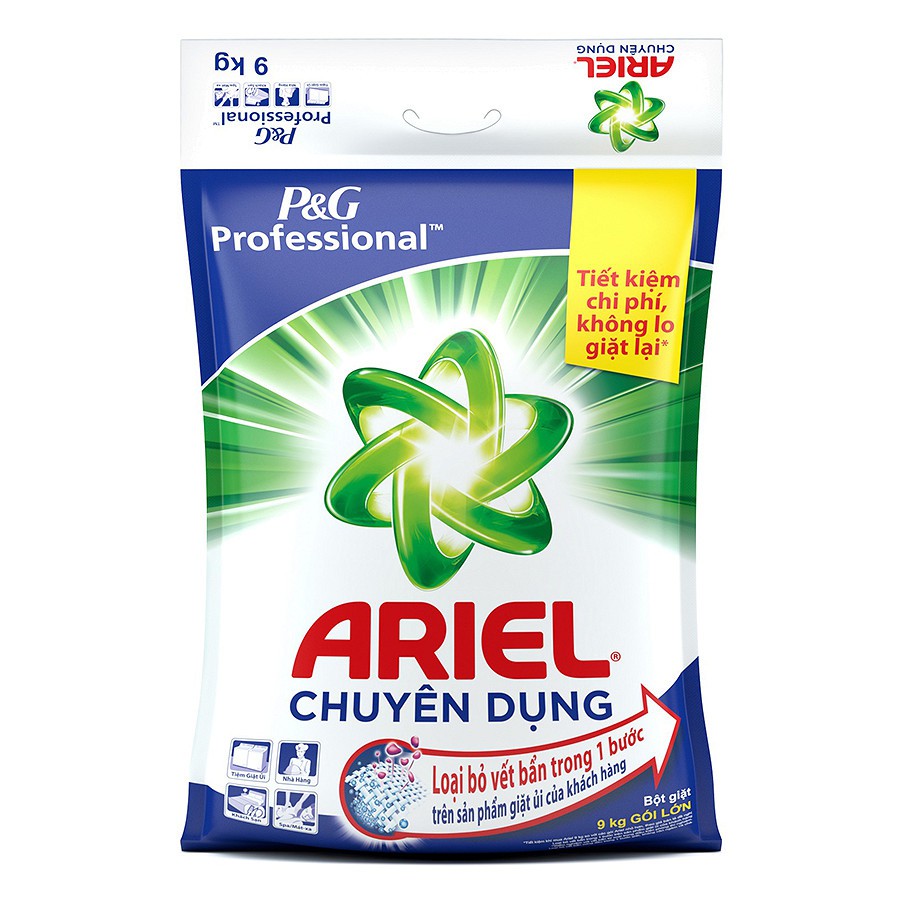 Bột giặt Ariel 9kg chuyên dung chính hãng
