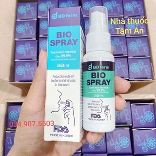 Xịt họng bio spray hàn quốc sinh học 💚 xịt mũi họng - xịt nano bạc - xuyên tâm liên