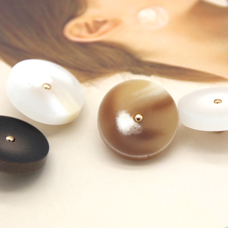 Phụ Kiện Nút Sừng Lớn 25/28/30mm Bằng Kim Loại Cho May Vá Áo Khoác