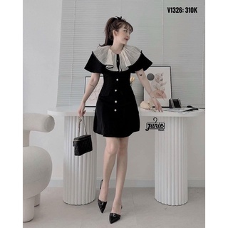 [N.T BIGSIZE] đầm cổ xếp