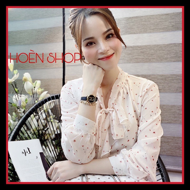 ÁO CÔNG SỞ CỔ NƠ - SƠ MI HOA - CHẤT ĐẸP - HOÈN SHOP