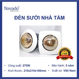 Đèn Sưởi Âm Trần Navado 1 Bóng Sản Xuất Tại Việt Nam | Bảo Hành Chính Hãng