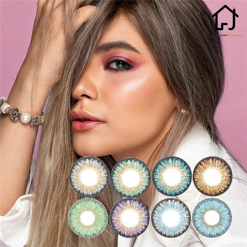 Kính áp tròng dòng Xiyou màu xanh dương cỡ lớn 14.20mm 0 độ