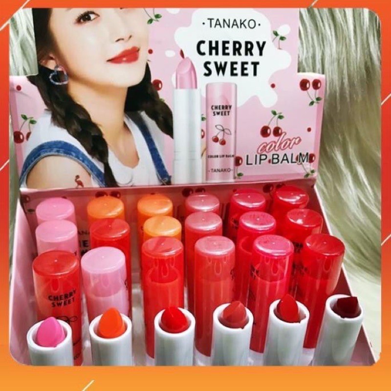 Son lỳ mịn,bền màu,lâu trôi,cấp ẩm Tanako cherry-KB352