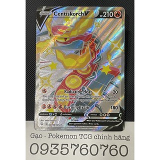 Thẻ bài Pokemon TCG : Centiskorch V shiny (Centiskorch V - SV108/SV122 - Shiny Rare) chính hãng