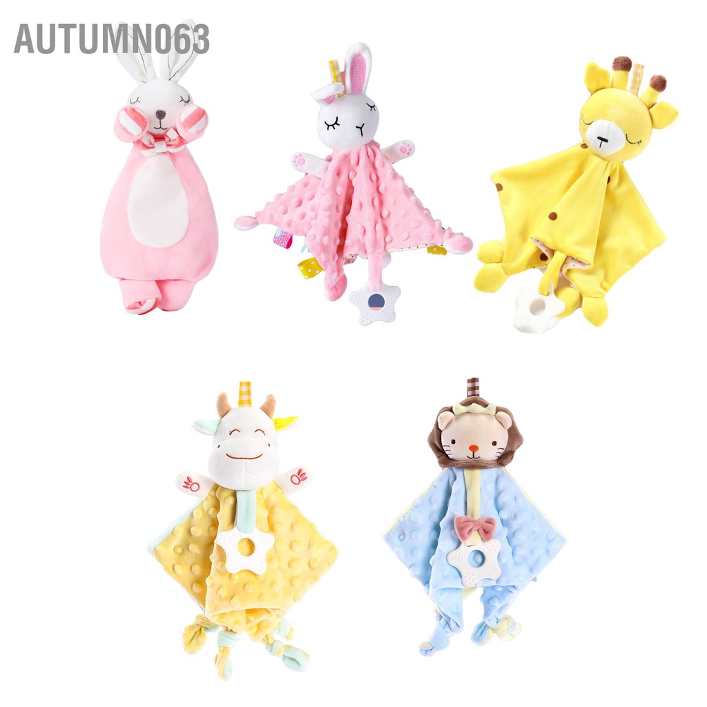 Khăn mềm xoa dịu Yên tâm Làm giấc ngủ cho bé Đồ chơi con rối khăn trẻ sơ sinh Autumn063